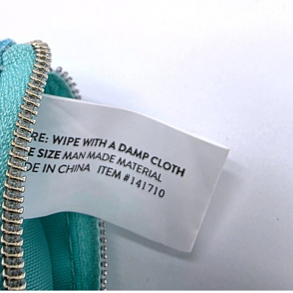 Erin Condren expandable Pouch Lightning Bolt Blue Zipper travel storage bag - Picture 6 of 10